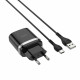 Мережевий зарядний пристрій HOCO C12Q Smart QC3.0 charger set(Type-C) 18W Black (6931474716293)