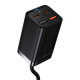 Мережевий зарядний пристрій Baseus GaN3 Pro Desktop Fast Charger 2C+2U 65W (Cable Type-C to Type-C 100W(20V/5A) 1m) Black (CCGP040101)