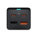 Мережевий зарядний пристрій Baseus GaN3 Pro Desktop Powerstrip AC+2U+2C 65W EU Black(Include：Baseus Xiaobai series fast charging Cable Type-C to Type (PSZM000901)