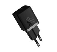 Мережевий зарядний пристрій Baseus GaN5 Fast Charger(mini) 1C 30W EU Black (CCGN070401)