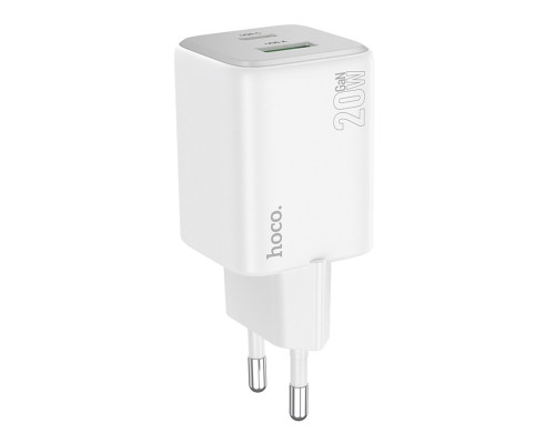Мережевий зарядний пристрій HOCO N41 Almighty PD20W+QC3.0 charger White (6942007617031)