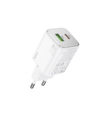 Мережевий зарядний пристрій HOCO N41 Almighty PD20W+QC3.0 charger White (6942007617031)
