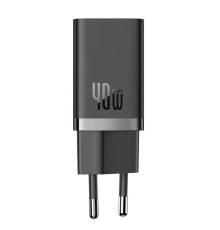 Мережевий зарядний пристрій Baseus GaN5 Pro Fast Charger C+C 40W EU Black (CCGP180101)