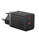 Мережевий зарядний пристрій Baseus GaN5 Pro Fast Charger C+C 40W EU Black (CCGP180101)