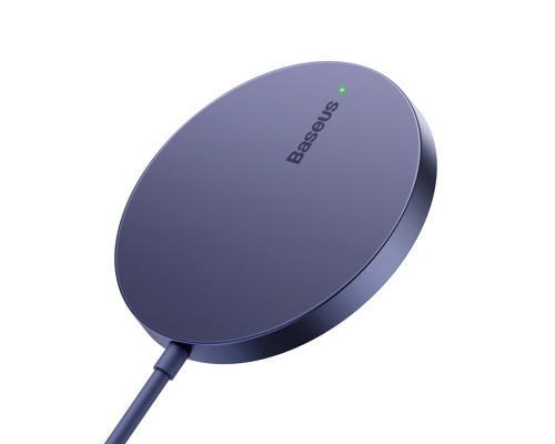 Бездротовий зарядний пристрій Baseus Simple Mini3 Magnetic Wireless Charger 15W Dusty Purple (CCJJ040205)