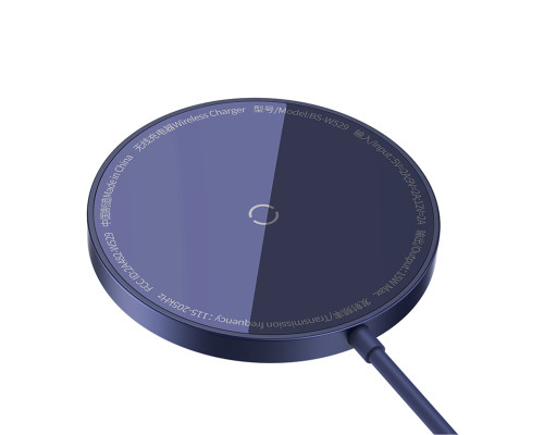 Бездротовий зарядний пристрій Baseus Simple Mini3 Magnetic Wireless Charger 15W Dusty Purple (CCJJ040205)