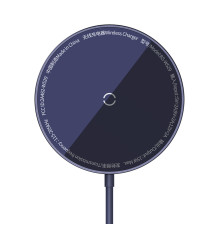 Бездротовий зарядний пристрій Baseus Simple Mini3 Magnetic Wireless Charger 15W Dusty Purple (CCJJ040205)