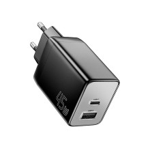 Зарядний пристрій ESSAGER ECT45W Gan 1USB 1T-C 45W black (ECT45W-LJB01-Z)