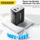 Зарядний пристрій ESSAGER ECT45W Gan 1USB 1T-C 45W black (ECT45W-LJB01-Z)