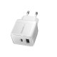 Мережевий зарядний пристрій ESSAGER ECT33W Gan 1USB 1T-C 33W white (ECT33W-LJB02-Z)