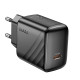 Мережевий зарядний пристрій HOCO CS24A Puerto single-port PD25W charger (EU) Black (6942007639750)