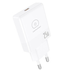 Мережевий зарядний пристрій WUW-C216 25W Gan ChargerUSB C white (C216)
