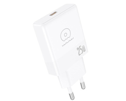 Мережевий зарядний пристрій WUW-C216 25W Gan ChargerUSB C white (C216)