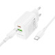 Мережевий зарядний пристрій BOROFONE BN27 Fuente PD20W+QC3.0 charger set (C to C) (EU) White (6941991120282)