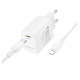 Мережевий зарядний пристрій BOROFONE BN26 Fuente single-port PD20W charger set (C to iP) (EU) White (6941991120244)