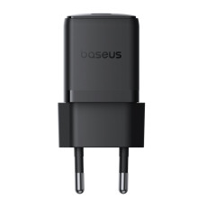 Мережевий зарядний пристрій Baseus Palm Fast Charger 1C 20W EU Cluster Black (with Baseus Mini White Cable USB-C to USB-C 60W (20V/3A) 1m Cluster Blac (P10111602113-01)