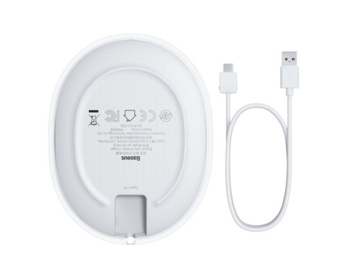 Бездротовий зарядний пристрій Baseus Jelly wireless charger 15W White (WXGD-02)