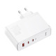 Мережевий зарядний пристрій Baseus GaN5 Pro Fast Charger 2C+U 140W EU White (With Superior Series Fast Charging Data Cable Type-C to Type-C 240W（48V/5 (CCGP100202)