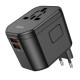 Універсальний зарядний пристрій HOCO AC15 Walker three-port PD20W(1C2A) universal conversion charger Black (6942007607773)