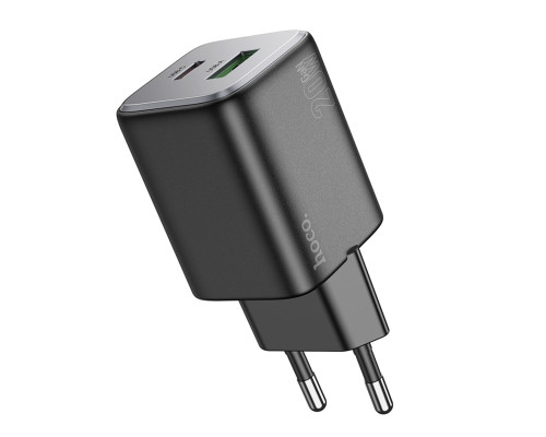 Мережевий зарядний пристрій HOCO N41 Almighty PD20W+QC3.0 charger Black (6942007617024)