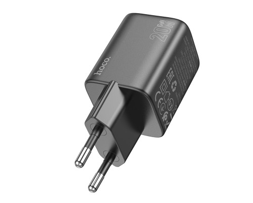 Мережевий зарядний пристрій HOCO N41 Almighty PD20W+QC3.0 charger Black (6942007617024)