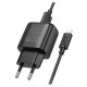 Мережевий зарядний пристрій HOCO C140A Smart single port QC3.0 charger set(Micro)(EU) Black (6942007627801)
