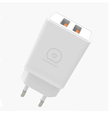Зарядний пристрій WUW-C155 2USB 3.1A white (WUW-C155)