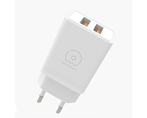 Зарядний пристрій WUW-C155 2USB 3.1A white (WUW-C155)