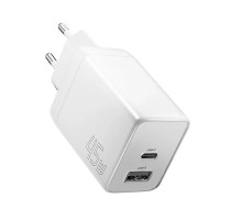 Зарядний пристрій ESSAGER ECT45W Gan 1USB 1T-C 45W white (ECT45W-LJB02-Z)