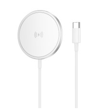 Бездротовий зарядний пристрій BOROFONE BQ32 Original series magnetic wireless fast charger White (6941991113277 )