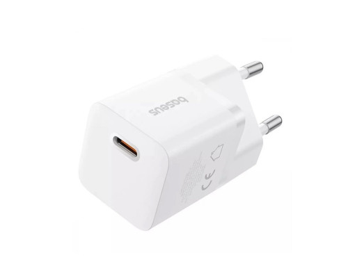 Мережевий зарядний пристрій Baseus GaN5 Fast Charger (mini) 1C 25W EU Moon White (P10110909213-00)