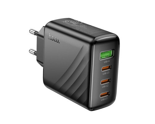 Мережевий зарядний пристрій HOCO CS27A Supply PD67W (3C1A) charger (EU) Black (6942007639835)