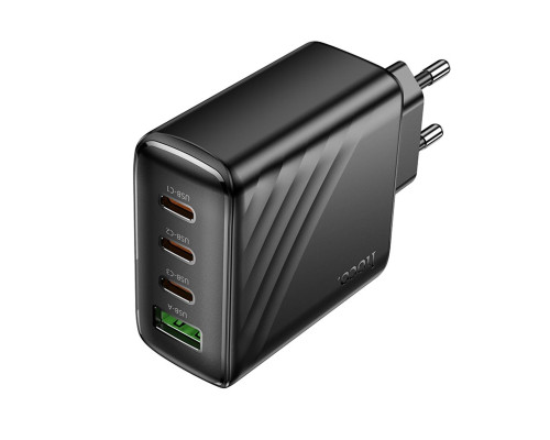 Мережевий зарядний пристрій HOCO CS27A Supply PD67W (3C1A) charger (EU) Black (6942007639835)