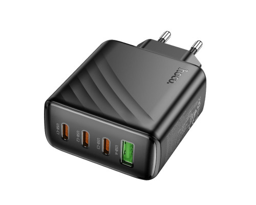 Мережевий зарядний пристрій HOCO CS27A Supply PD67W (3C1A) charger (EU) Black (6942007639835)