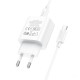 Мережевий зарядний пристрій HOCO C76A Pro Majestic single port PD30W charger set (Type-C to Type-C)(EU) White (6942007616324)
