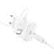 Мережевий зарядний пристрій HOCO C76A Pro Majestic single port PD30W charger set (Type-C to Type-C)(EU) White (6942007616324)