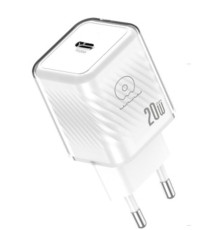 Мережевий зарядний пристрій WUW-C225 20W Gan Charger USB C white (C225)