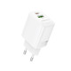 Мережевий зарядний пристрій BOROFONE BN27 Fuente PD20W+QC3.0 charger (EU) White (6941991120268)