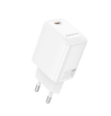 Мережевий зарядний пристрій BOROFONE BN26 Fuente single-port PD20W charger (EU) White (6941991120237)