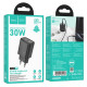 Мережевий зарядний пристрій HOCO N62 Gentle single port PD30W charger (EU) Black (6942007644297)