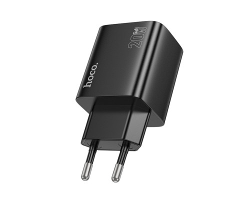 Мережевий зарядний пристрій HOCO N55 Fundador four-port PD20W(2C2A) charger Black (6942007632430)