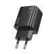Мережевий зарядний пристрій HOCO N55 Fundador four-port PD20W(2C2A) charger Black (6942007632430)