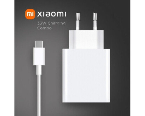 Мережевий зарядний пристрій Xiaomi Wall Charger 33W White Type-C Cable (BHR9956EU)