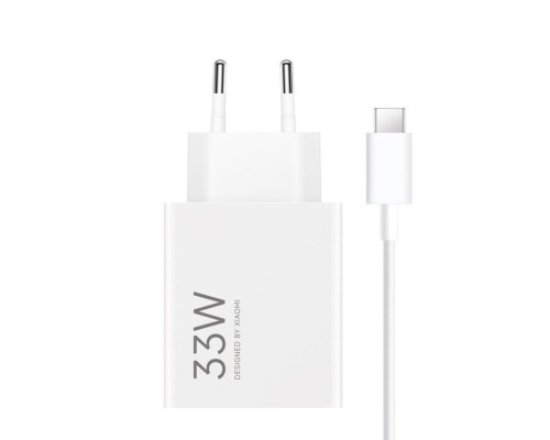 Мережевий зарядний пристрій Xiaomi Wall Charger 33W White Type-C Cable (BHR9956EU)