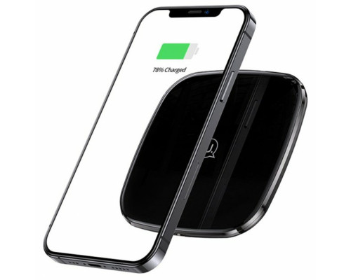 БЗП Usams CD154 Zinc Alloy Ultra-thin Fast Wireless Charger 15W Black (CD154CDX01)