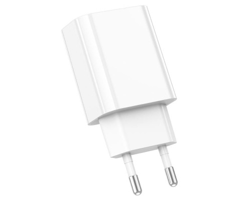 Мережевий зарядний пристрій BOROFONE BA65A Single port PD20W charger White (BA65AW)