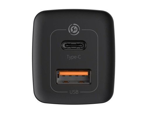 Мережевий зарядний пристрій Baseus GaN2 Lite Quick Charger C+U 65W EU Black (CCGAN2L-B01)