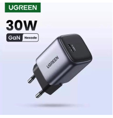 Зарядний пристрій UGREEN CD319 USB-C GaN Fast Charger 30W EU (Space Gray)(UGR-90666) (UGR-90666)