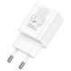 Мережевий зарядний пристрій HOCO N28 Founder PD20W+QC3.0 charger set(C to iP) White (6931474783530)