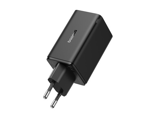 Мережевий зарядний пристрій Baseus GaN6 Pro Fast Charger 2C+2U 65W  EU Cluster Black((With:Mini White Cable Type-C to Type-C 100W(20V/5A) 1m Black） (P10162701113-00)